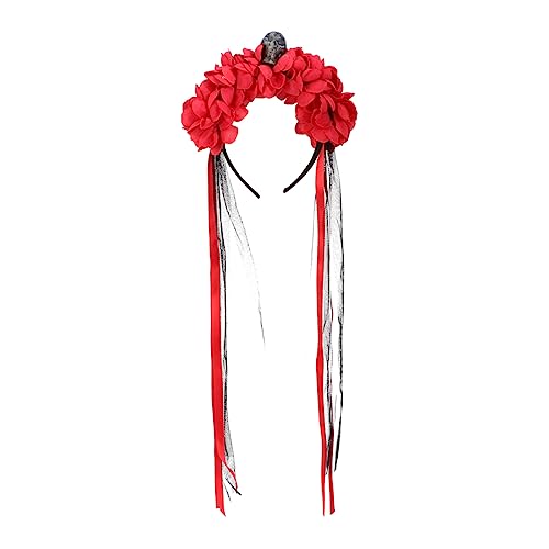 Healvian 1stück Halloween Haarreif Mit Künstlichen Blumen Haaraccessoires Für Partys Und Kostüme Floral Design Für Feiertage Und Besondere Anlässe von Healvian