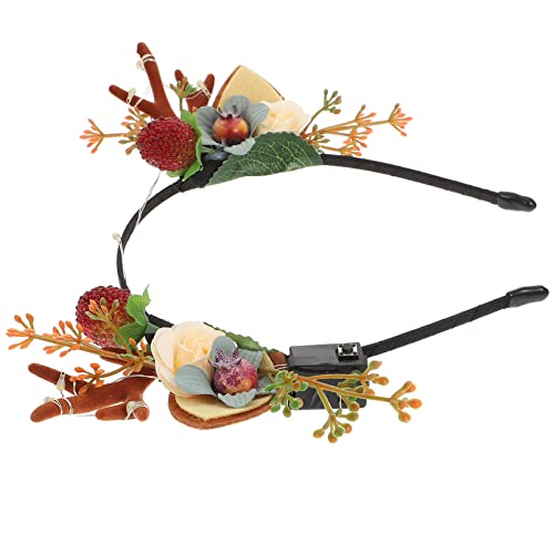 Healvian 1stück Kreativer Leuchtender Rentiergeweih Haarreif Für Weihnachten Und Festivals Kopfstück Für Kostümfeiern Und Festliche Anlässe von Healvian