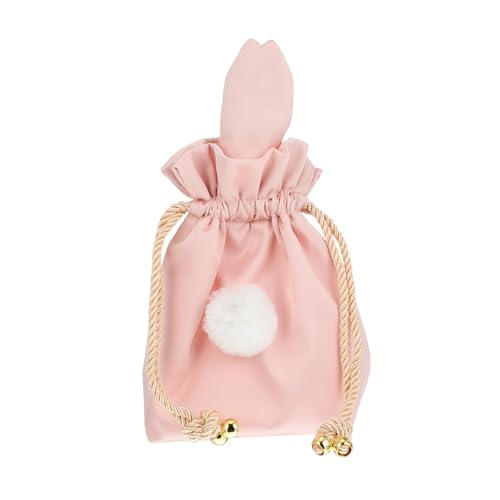 Healvian 1stück Tragbare Drawstring Make-up Tasche Seide Niedlicher Hase Kosmetik Organizer Multifunktionale Aufbewahrung Für Damen Für Und Täglichen Gebrauch von Healvian