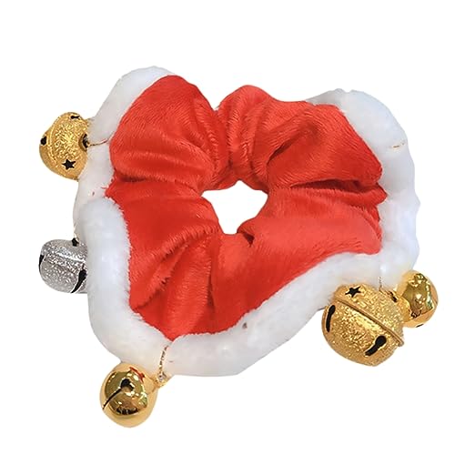 Healvian 1stück Weihnachts-haarband Mit Glockendesign Für Und Mädchen Elastisches Haargummi Für Festlichkeiten Und Partys Rote Weihnachtsdekoration von Healvian