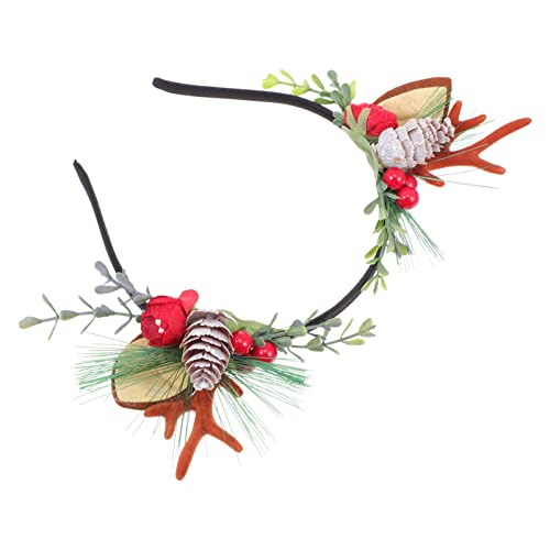 Healvian 1stück Weihnachts-haarband Mit Rentiergeweih Festliches Kostüm-accessoire Für Partys Weihnachtsfeiern Und Rollenspiele Langlebig Und von Healvian