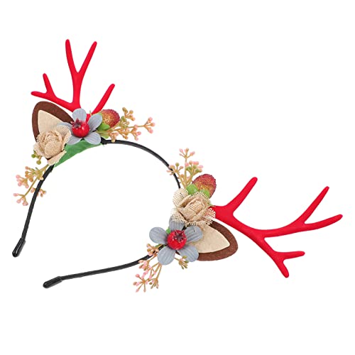 Healvian 1stück Weihnachts-haarreif Mit Rentiergeweih-design Lustiger Haarschmuck Für Dekoration Für Weihnachtsfeiern Und Kostümpartys von Healvian