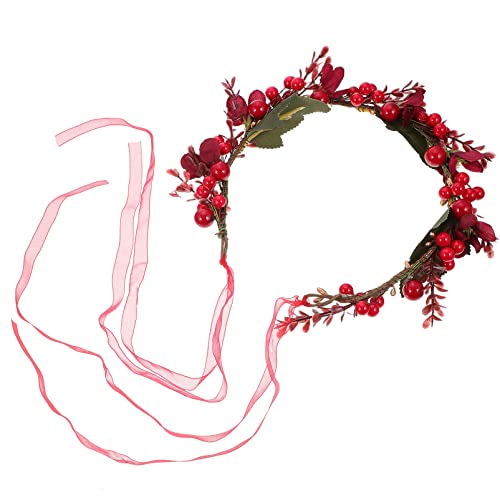Healvian 1stück Weihnachtskranz Mit Simulierten Beeren Haarschmuck-accessoire Für Hochzeiten Und Perfektes Kostüm-accessoire Für Junggesellinnenabschiede Und Fotoshootings von Healvian