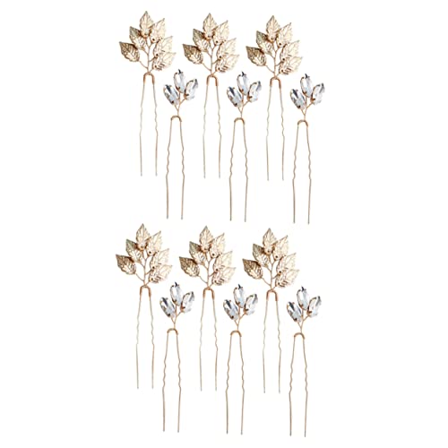 Healvian 2packungen Hochzeits Haarschmuck Für Bräute Wasserdiamant Haarnadeln Aus Legierung Mit Blattdesign Für Elegante Hochsteckfrisuren Für Hochzeiten Und Festlichkeiten von Healvian