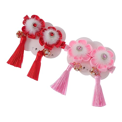 Healvian 2paare Junge Mädchen Quaste Haarnadeln Antike Quaste Haarnadeln Für Junge Mädchen Und Festival-partyfrisuren Als Haarschmuck Und Taschen-kleidungsdeko von Healvian