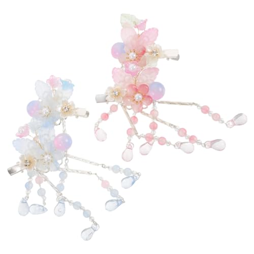 Healvian 2 Paar Hanfu-haarspangen: Blumen-haarspangen Für Mädchen Mit Quaste – Kopfbedeckung Im Chinesischen Stil – Hanfu-kopfschmuck-kostümzubehör Healvian 2 Paar Hanfu-haarspangen: Blumen-haarspangen Für Mädchen Mit Quaste – Kopfbedeckung Im Chinesischen Stil – Hanfu-kopfschmuck-kostümzubehör von Healvian