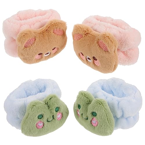 Healvian 2 Paar Wasserabsorbierende Armbänder Bequeme Handgelenk Spa Waschbänder Hautfreundliche Armbänder zum Gesichtswaschen für und Mädchen von Healvian