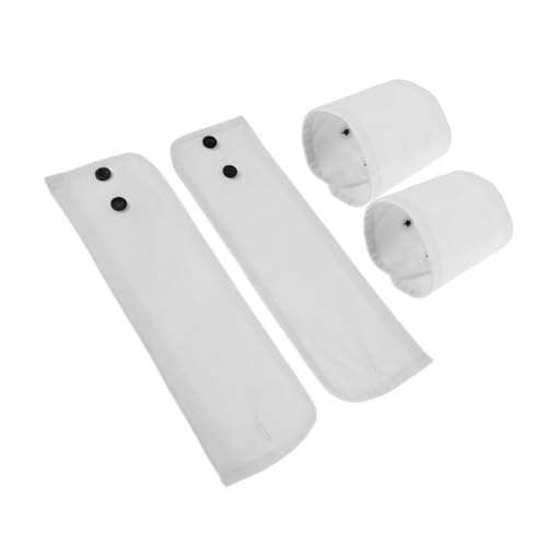 Healvian 2paare Spitzen Handmanschetten Für Damen Abnehmbar Mit Clownkragen Und Rüschen Weiße Flauschige Manschetten Für Hemd Und Bluse von Healvian