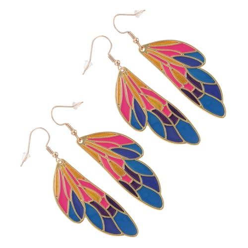 Healvian 2 Paare Gradient Wings Ohrringe Federohrringe für Damen Stilvolle Ohrhänger für Freizeit Abendmode Perfektes für Besondere Anlässe Healvian 2 Paare Gradient Wings Ohrringe Federohrringe für Damen Stilvolle Ohrhänger für Freizeit Abendmode Perfektes für Besondere Anlässe von Healvian