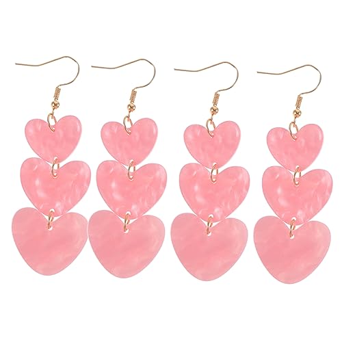 Healvian 2 Paare Herzohrringe Damen Hängende Ohrstecker mit Herzen Valentinstag Ohrringe Leichtes Design für Ganzen Tag Accessoires für Romantische Anlässe Healvian 2 Paare Herzohrringe Damen Hängende Ohrstecker mit Herzen Valentinstag Ohrringe Leichtes Design für Ganzen Tag Accessoires für Romantische Anlässe von Healvian