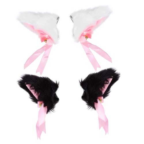 Healvian 2 Paare Katzenohr -ohrfuchs -ohrhaarklammel Haarzubehör Mädchen Ohren Drinnen Schnurrhaare Hallo Haarnadel Stifte Realistisch Katzenkostüm Form Cosplay Regenbogen Plüsch Healvian 2 Paare Katzenohr -ohrfuchs -ohrhaarklammel Haarzubehör Mädchen Ohren Drinnen Schnurrhaare Hallo Haarnadel Stifte Realistisch Katzenkostüm Form Cosplay Regenbogen Plüsch von Healvian