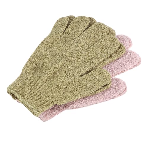 Healvian 2 Paare Peelinghandschuhe mit Fingern Kräftige Duschhandschuhe für Körperpeeling und Massage Wiederverwendbare Badehandschuhe Grün Geeignet für Damen Herren und Studenten Healvian 2 Paare Peelinghandschuhe mit Fingern Kräftige Duschhandschuhe für Körperpeeling und Massage Wiederverwendbare Badehandschuhe Grün Geeignet für Damen Herren und Studenten von Healvian