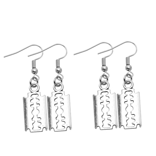 Healvian 2 Paare Punk Style Dangle Ohrringe Kreative Klingenform Ohrschmuck für Frauen zu Anlässen Wie Hochzeit oder Abschlussfeier Schmuckstücke Healvian 2 Paare Punk Style Dangle Ohrringe Kreative Klingenform Ohrschmuck für Frauen zu Anlässen Wie Hochzeit oder Abschlussfeier Schmuckstücke von Healvian