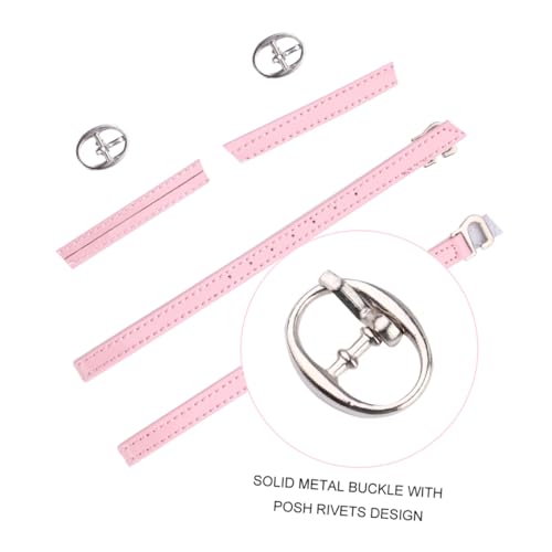 Healvian 2 Paare Rosa High Heel Schnürsenkel Robuste Lazy Shoelaces für Damen Pumps Strapazierfähige High Heel Accessoires gegen Lockere Schuhe und Modisch von Healvian