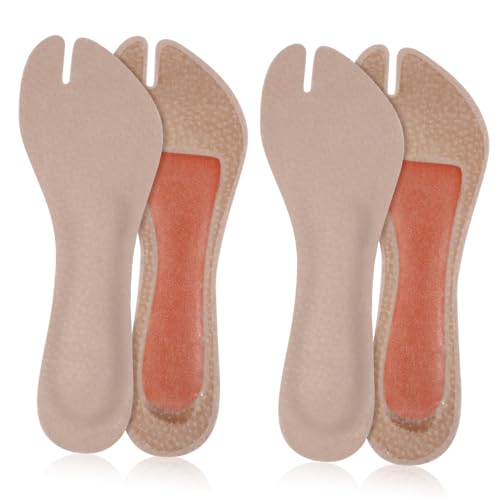 Healvian 2 Paare Selbstklebende Sandaleneinlagen mit Fußgewölbe Polsterung Zuschneidbar für Optimalen Sitz Stoßdämpfend Atmungsaktiv und Komfortabel für Schweißanfällige Füße und Sandalen von Healvian
