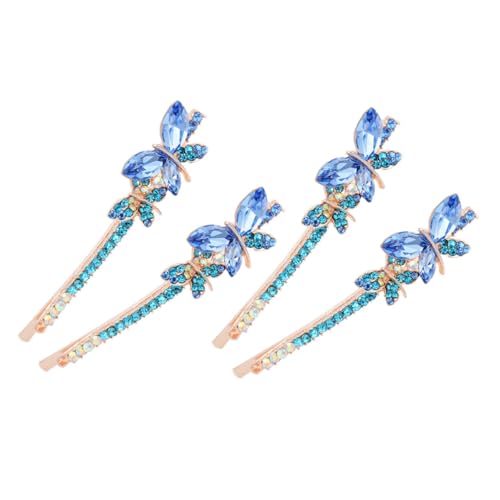 Healvian 2 Paare Strass Schmetterling Haarspangen Damen Mädchen Haarschmuck Funkelnde Haarklammern für Festliche Anlässe und Alltag Healvian 2 Paare Strass Schmetterling Haarspangen Damen Mädchen Haarschmuck Funkelnde Haarklammern für Festliche Anlässe und Alltag von Healvian