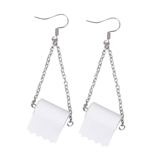 Healvian 2 Paare Toilettenrollen Ohrringe für Damen Teiliges Ohrringe Legierung Kreative Ohrhänger für Frauen Einzigartiger Ohrschmuck für Partys Leicht Tragbar Healvian 2 Paare Toilettenrollen Ohrringe für Damen Teiliges Ohrringe Legierung Kreative Ohrhänger für Frauen Einzigartiger Ohrschmuck für Partys Leicht Tragbar von Healvian