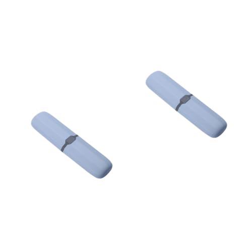 Healvian 2 STK Zahnbürstenrohr Reisezahnbürste Praktischer Zahnbürstenbehälter Schwebendes Brillenband Leichter Zahnbürstenbehälter Mülleimer-Organizer Zahnbürstenbehälter Für Unterwegs von Healvian