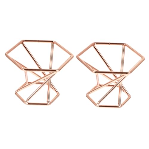 Healvian 2 STÜCK Teiliges Edelstahl Powder Puff Halter Stilvoller Puderquasten Ständer für Schnelles Trocknen Langlebiges Makeup Schwamm Aufbewahrungsrack in Roségold Geeignet für Frauen von Healvian