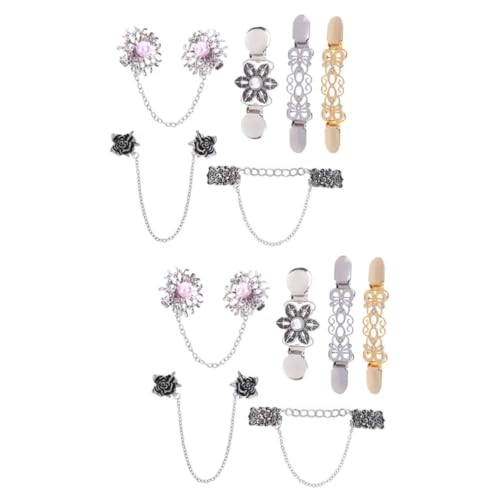 Healvian 2 Sätze 6Er Set Broschenclips Niedliche Damen Broschennadel Dekonadel Anstecknadel Anstecknadel Kragenclip Kleidungsdeko Schicke Brosche Modebrosche Hemdbrosche 6 Stück * 2 von Healvian