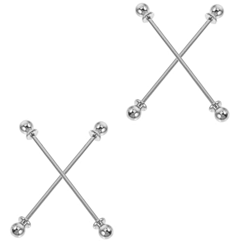 Healvian 2 Sätze Anstecknadeln Für Herrenhemden Krawattennadeln Kragenstäbchen Für Herren Hochzeitsanzug Krawattennadel Anstecknadel Für Herren Anzüge Anzugsnadeln 2 Stück * 2 von Healvian
