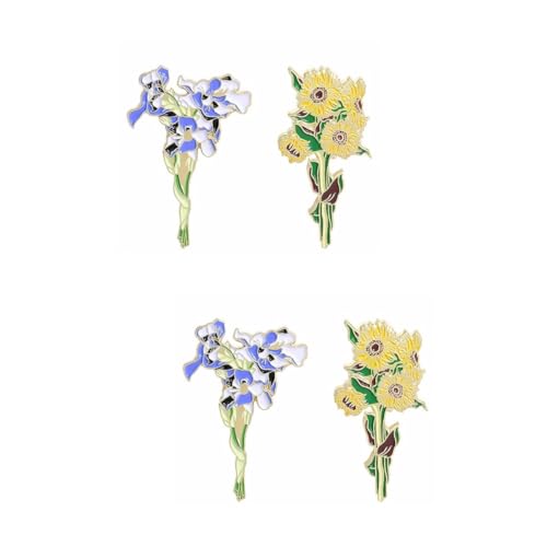 Healvian 2 Sätze Blütenförmige Brosche Kreative Anstecknadel Für Kleidung Schmuckstück Zur Dekoration Für Hochzeiten Partys Und Besondere Anlässe 2 Stück * 2 von Healvian