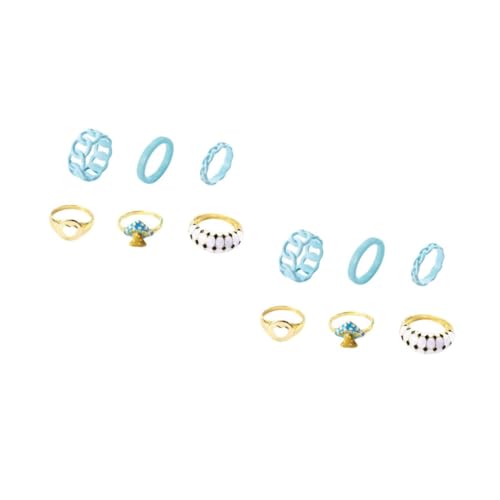 Healvian 2 Sätze Bonbonfarbene Ringe Fingerschmuck Übertriebener Fingerring Sommerring Fingerring Schmuck Finger Dekorativer Ring Ästhetische Ringe Pilzring Damenring Harz 6 Stück * 2 Healvian 2 Sätze Bonbonfarbene Ringe Fingerschmuck Übertriebener Fingerring Sommerring Fingerring Schmuck Finger Dekorativer Ring Ästhetische Ringe Pilzring Damenring Harz 6 Stück * 2 von Healvian
