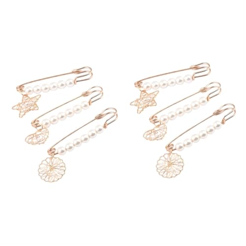 Healvian 2 Sätze Brosche Pin Für Damen Kreative Perlenbrosche Kleidung Accessoires Corsage Für Jacken Taschen Schals 3 Stücke * 2 Healvian 2 Sätze Brosche Pin Für Damen Kreative Perlenbrosche Kleidung Accessoires Corsage Für Jacken Taschen Schals 3 Stücke * 2 von Healvian