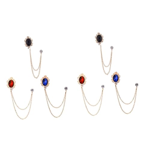 Healvian 2 Sätze Brosche Zubehör Revers Männer Emaille Pins Broschen Kragen Kette Krawatte Pin Krawatte Kette Kragen Pin Beschichtung 3 Stück * 2 Healvian 2 Sätze Brosche Zubehör Revers Männer Emaille Pins Broschen Kragen Kette Krawatte Pin Krawatte Kette Kragen Pin Beschichtung 3 Stück * 2 von Healvian