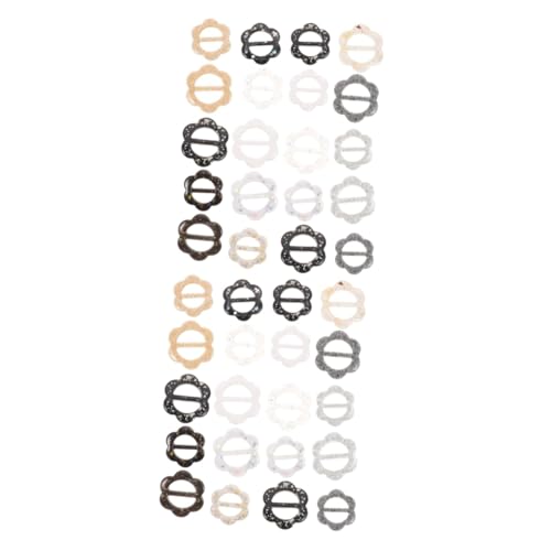Healvian 2 Sätze Damen Schalschnallen Resin Shirt Knotenclips Für Stilvolle Outfits Zur Verzierung Von Shirts Schals Vielseitige Modeaccessoires 20 Stück * 2 von Healvian