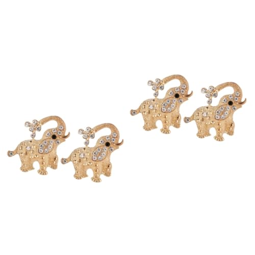 Healvian 2 Sätze Elefantenbrosche Mit Eleganter Schalschnalle Dekorative Corsage Brust Pin Für Frauen Für Kleider Taschen Accessoires Perfektes Muttertag 2 Stück * 2 von Healvian