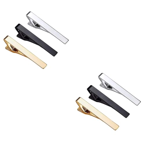 Healvian 2 Sätze Herren Krawattenklammern Clip Für Krawatten Hochzeiten Business Besondere Anlässe Stilvolles Accessoire Für Männer 3 Stücke * 2 von Healvian