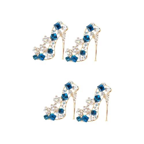 Healvian 2 Sätze High Heel Broschen Farbige High Heel Abzeichen Für Kleidung Handtaschen Schmuckaccessoire Für Partys Ausflüge Besondere Anlässe 2 Stück * 2 von Healvian