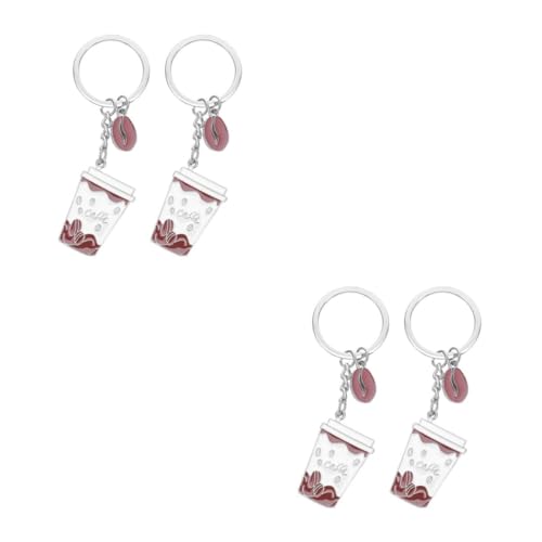 Healvian 2 Sätze Kreativer Kaffeetassen Schlüsselanhänger Metall Hängender Anhänger Für Taschen Schlüsselbund Und Charm Anhänger Für Kaffeeliebhaber 2 Stück * 2 von Healvian