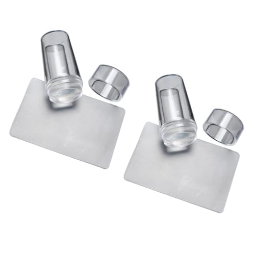 Healvian 2sätze Nail Art Stempelset Mit Maniküre-werkzeug Für Kreative Nagelkunst Stempel Mit Deckel Und Schaber Für Zuhause Und von Healvian