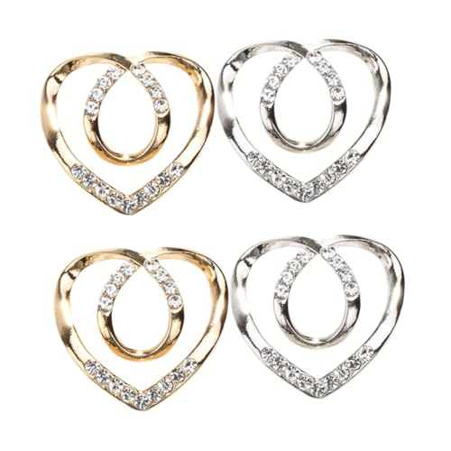 Healvian 2 Sätze Schalschnalle Zubehör Schnallen Für Kleidung Schal Schal Clip Cardigan Clip Schal Schnalle Damen T Shirt Clip Kleidung Ringhalter Kleiderclip T Shirt Halter 2 Stücke * 2 von Healvian