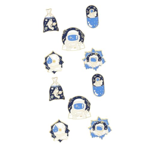 Healvian 2 Sätze Teiliges Astronaut Brosche Cartoon Anstecknadel Hochwertigem Legierungs Material Für Kleidung Taschen Und Jacken Für Festivals Und Besondere Anlässe 5 Stücke * 2 von Healvian