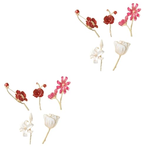 Healvian 2 Sätze Teiliges Blumen Broschen Modisches Design Für Kleidung Und Accessoires Für Besondere Anlässe Wie Valentinstag Und Geburtstage 5 Stück * 2 von Healvian