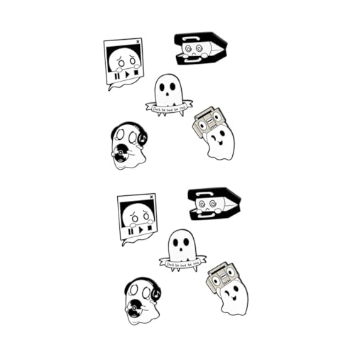 Healvian 2 Sätze Teiliges Cartoon Ghost Broschen Lustige Leichte Anstecknadeln Für Kleidung Für Halloween Besondere Anlässe Perfektes Zubehör Für Taschen Jacken 5 Stücke * 2 von Healvian