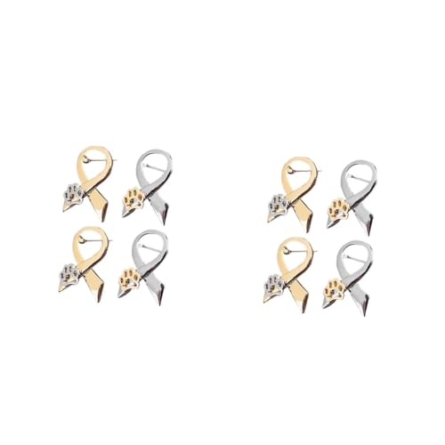 Healvian 2 Sätze Teiliges Cartoon Hundeklaue Brosche Legierung Elegantes Fliegenform Design Für Kleidung Taschen Schals Hochzeiten Geburtstage Partys 4 Stück * 2 von Healvian