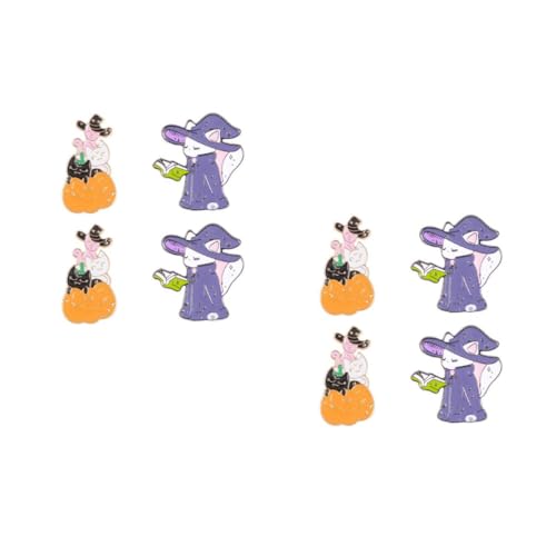 Healvian 2 Sätze Teiliges Cartoon Katzen Broschen Dekorative Broschen Für Kleidung Für Katzenliebhaber Und Diy Projekte Zufälliger Stil 4 Stück * 2 von Healvian