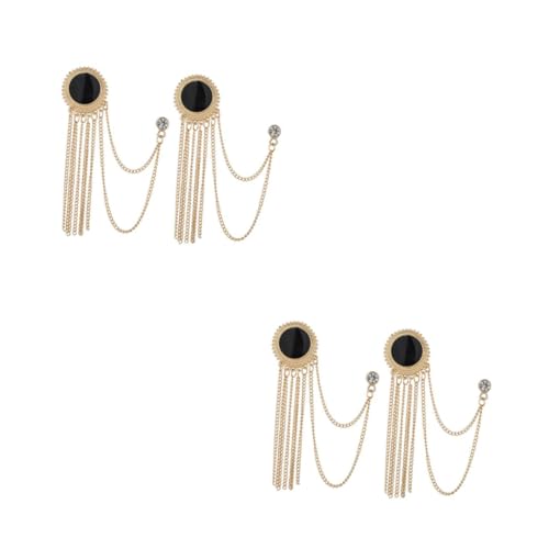 Healvian 2 Sätze Teiliges Herren Brosche Mit Tassel Anstecknadel Für Anzüge Accessoires Hochwertige Stilvolle Kleidungselemente 2 Stücke * 2 von Healvian