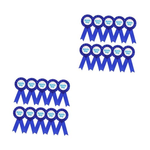 Healvian 2 Sätze Teiliges Junge Brustabzeichen Geburtstagsdeko Für Jungen Accessoires Für Partys Cosplay Rollenspiele 10 Stück * 2 von Healvian