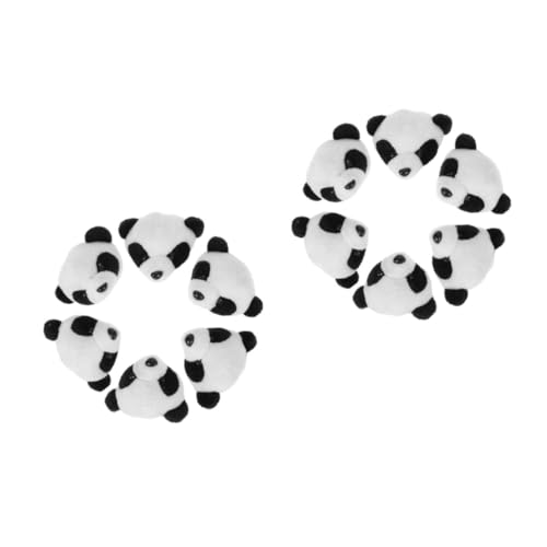 Healvian 2 Sätze Teiliges Plüsch Panda Brosche Cartoon Brustpin Für Frauen Niedliche Deko Anstecknadel Für Kinderfeste Bühnenaufführungen Robustes Design 6 Stücke * 2 von Healvian