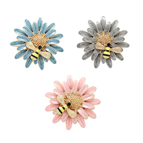 Healvian 2 Sätze Teiliges Set Daisy Bienen Brosche Pin Emaille Anstecknadeln Für Damen Zubehör Für Besondere Anlässe Wie Geburtstage Und Partys 3 Stück * 2 Healvian 2 Sätze Teiliges Set Daisy Bienen Brosche Pin Emaille Anstecknadeln Für Damen Zubehör Für Besondere Anlässe Wie Geburtstage Und Partys 3 Stück * 2 von Healvian