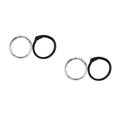 Healvian 2 Sätze Und Teufel Partner Ringe Teiliges Verstellbar Einzigartiges Design Für Modischer Schmuck Für Alltag 2 Stücke * 2 von Healvian