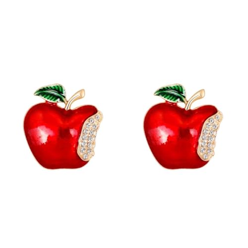 Healvian 2 Sätze Weihnachtsbroschen Apfel Design Anstecker Für Festliche Kleidung Und Accessoires Für Weihnachten Partys Und 2 Stücke * 2 von Healvian