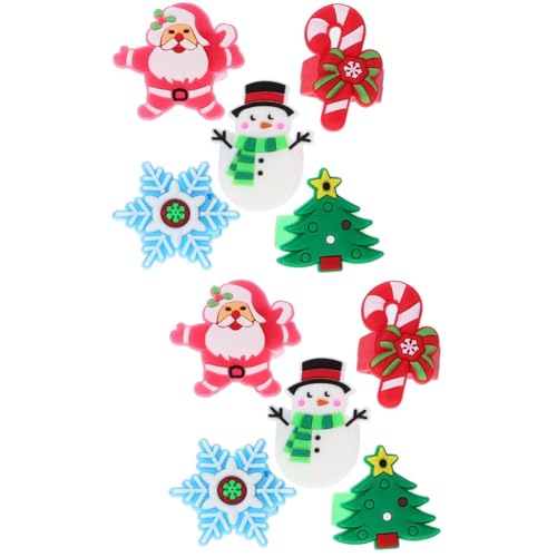 Healvian 2 Sätze Weihnachtsringe Für Niedliche Finger Ringe Mit Weihnachtsmotiven Soft Finger Schmuck Für Weihnachtsfeiern Geburtstagspartys Und 30 Stück * 2 von Healvian