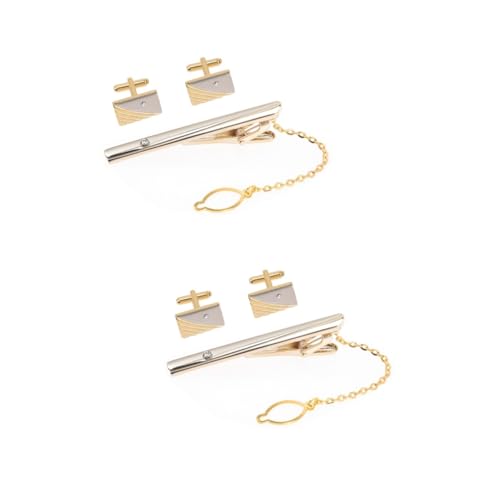 Healvian 2 Sets Goldene Manschettenknöpfe Krawattenklammern Goldene Krawattenklammern Für Männer Schlüssel Für Hemd Männliche Krawattenklammer Strass Manschettenknöpfe Herren Healvian 2 Sets Goldene Manschettenknöpfe Krawattenklammern Goldene Krawattenklammern Für Männer Schlüssel Für Hemd Männliche Krawattenklammer Strass Manschettenknöpfe Herren von Healvian