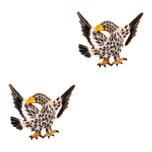 Healvian 2 Stck. Männer Brosche Exaggerierte Tier Eagle Brosche Kreative Anstecknadel für Dekorationsschmuck für Anzüge Schals für Kollegen Freunde Healvian 2 Stck. Männer Brosche Exaggerierte Tier Eagle Brosche Kreative Anstecknadel für Dekorationsschmuck für Anzüge Schals für Kollegen Freunde von Healvian